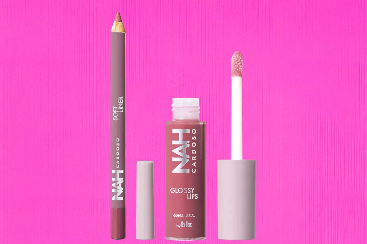 2 - Kit Nah Cardoso By BLZ Glossy Lips Kindness & Soft Liner Brave (2 Produtos)