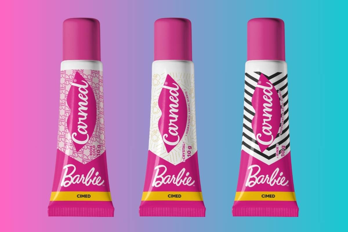 Carmed Barbie os novos Hidratantes Labiais da Cimed