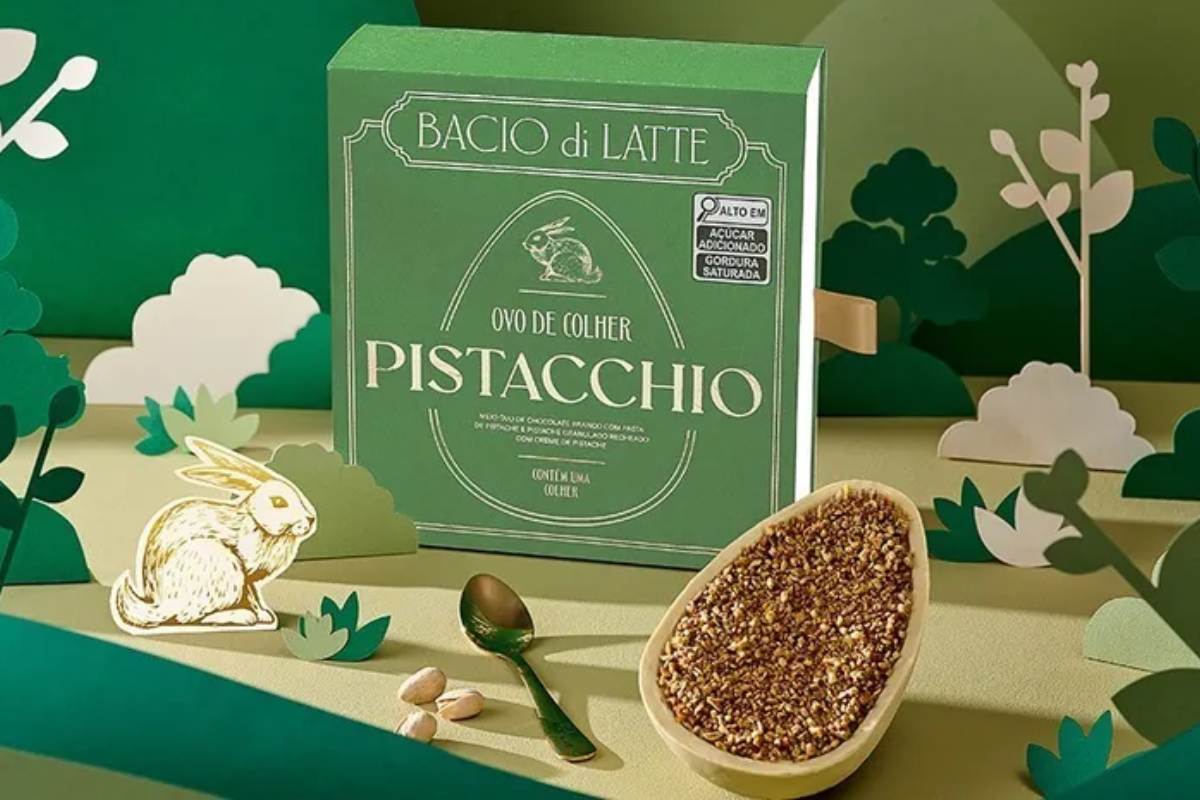Ovo de Colher Pistacchio da Bacio di Latte