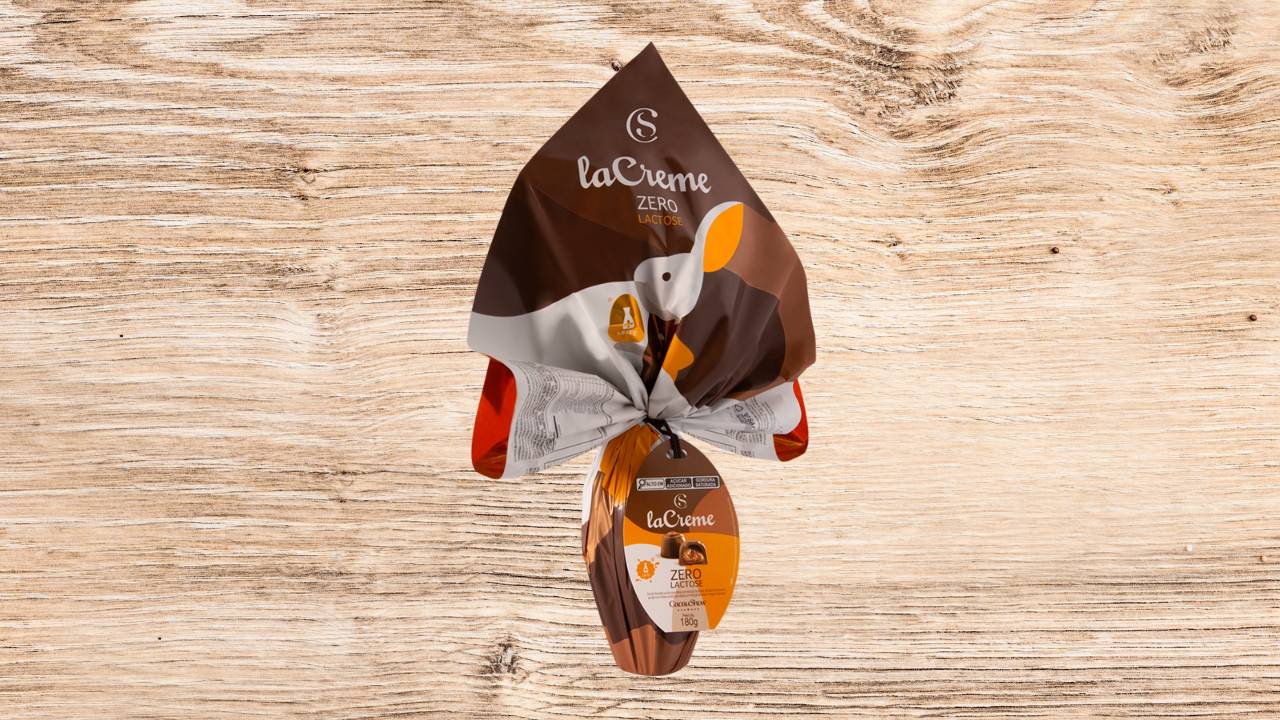 Ovos de páscoa lacreme zero lactose 180g