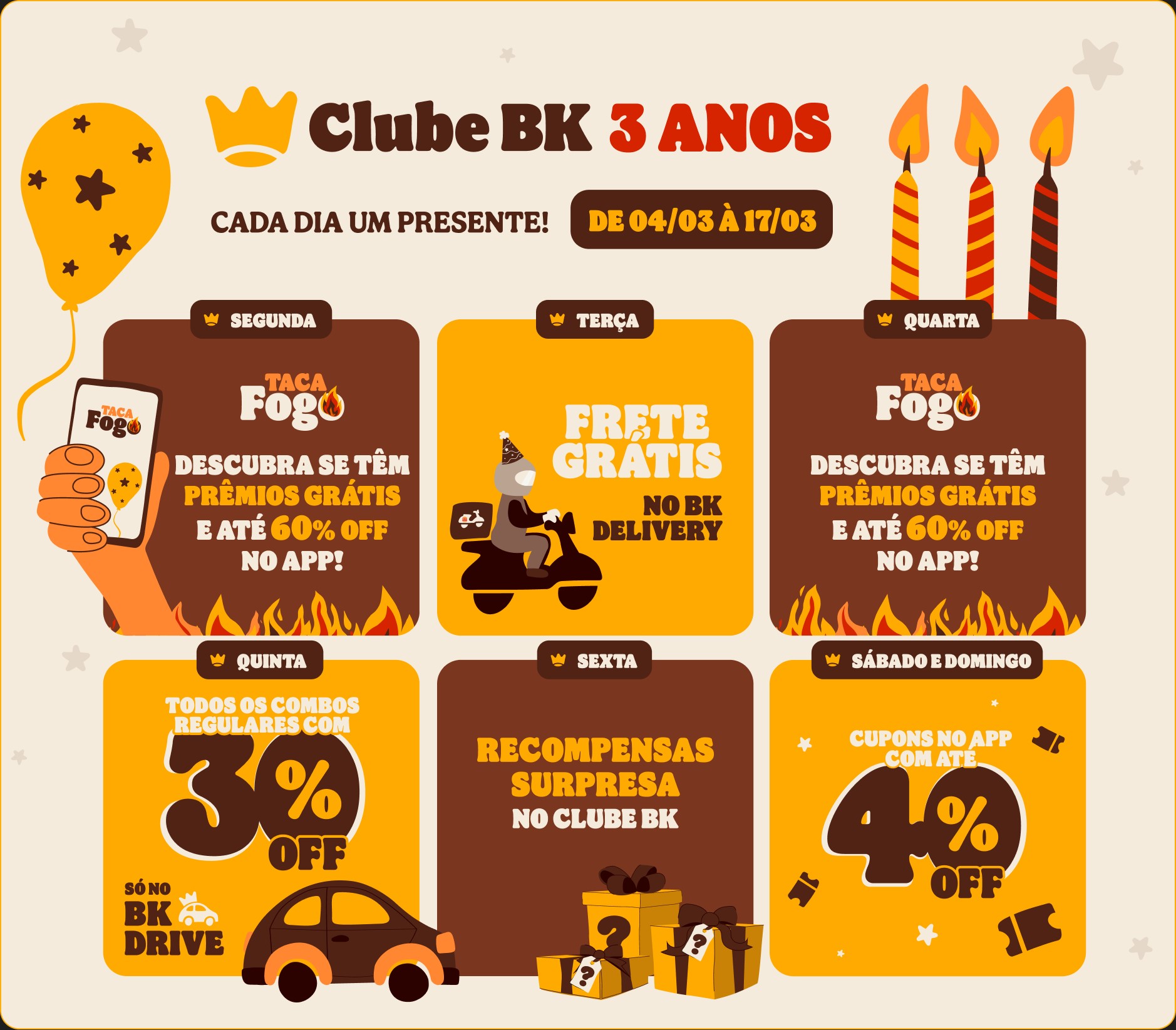 calendário clube bk semana consumidor 2024