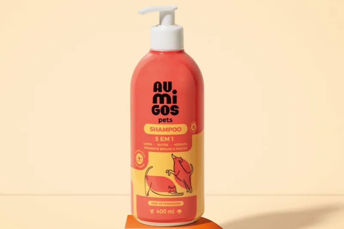 Shampoo 5 em 1 Au.Migos Pets 400ml