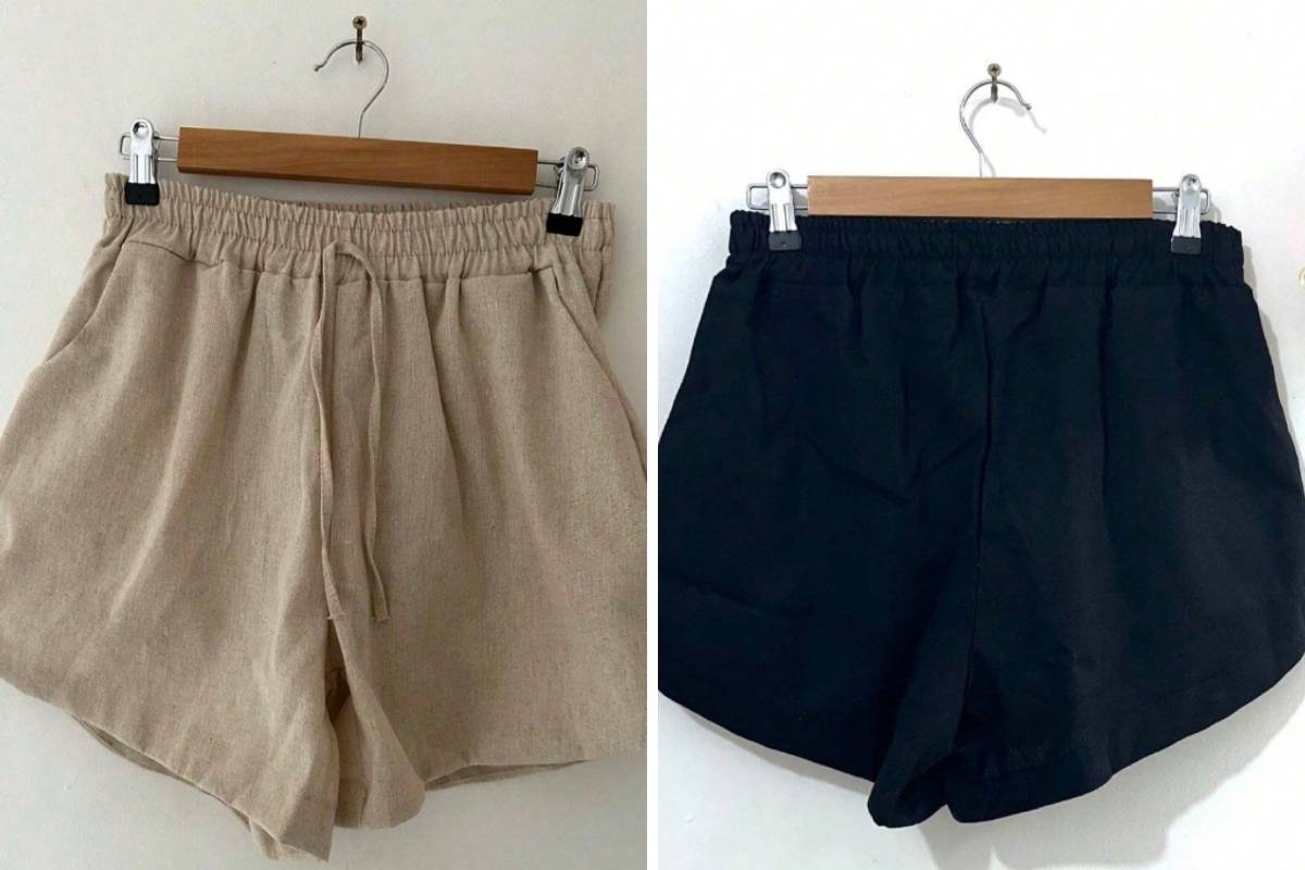 Short Linho com Bolso