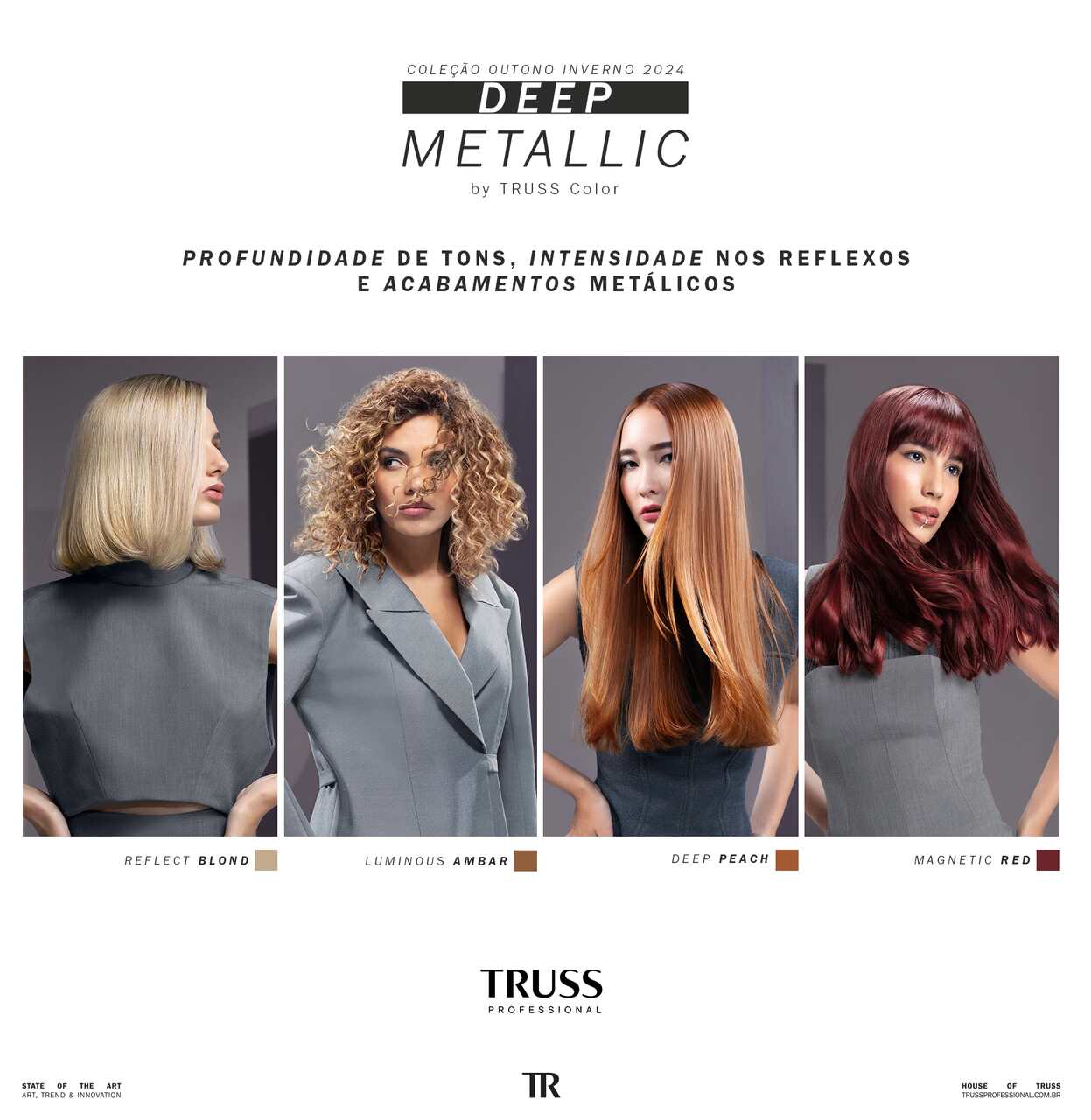 nova coleção Deep Metallic da TRUSS