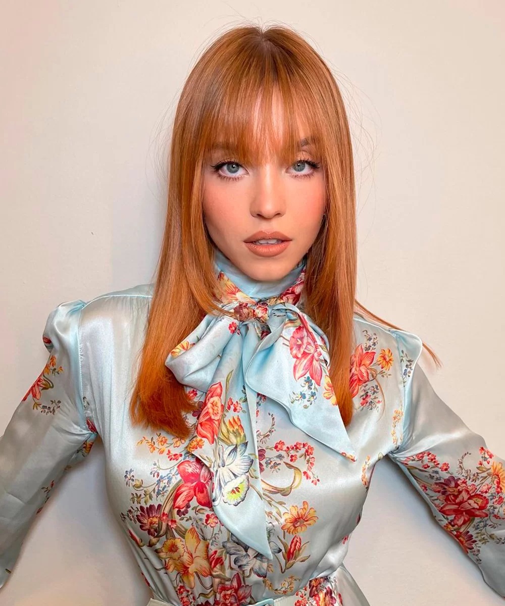 cabelo líquido Sidney Sweeney