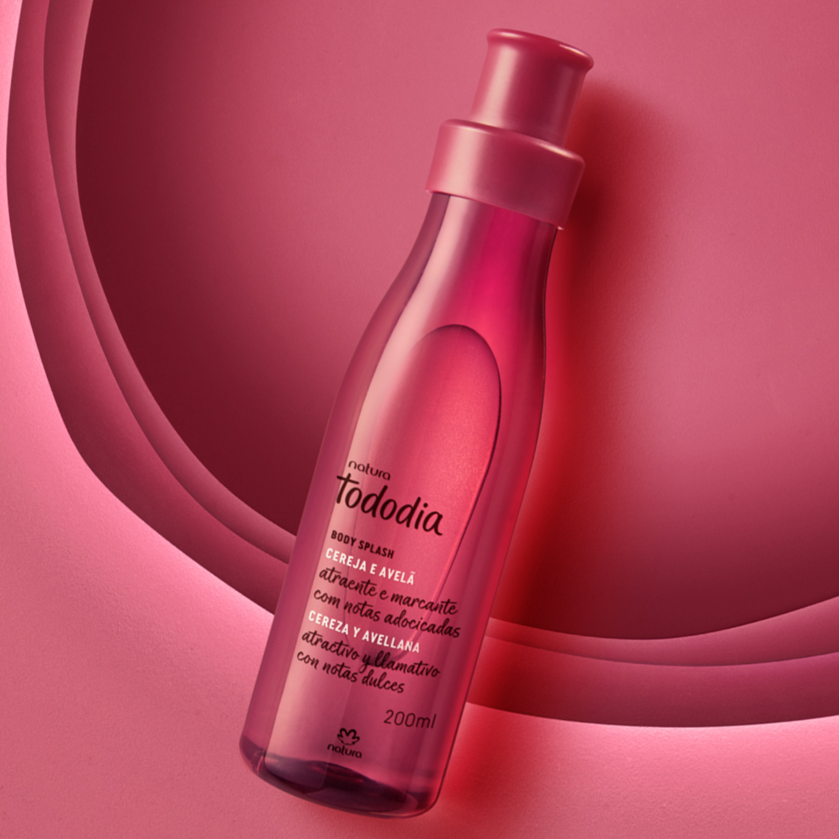 cereja e avelã body splash Natura