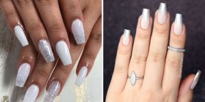 unhas branco e prata (1)