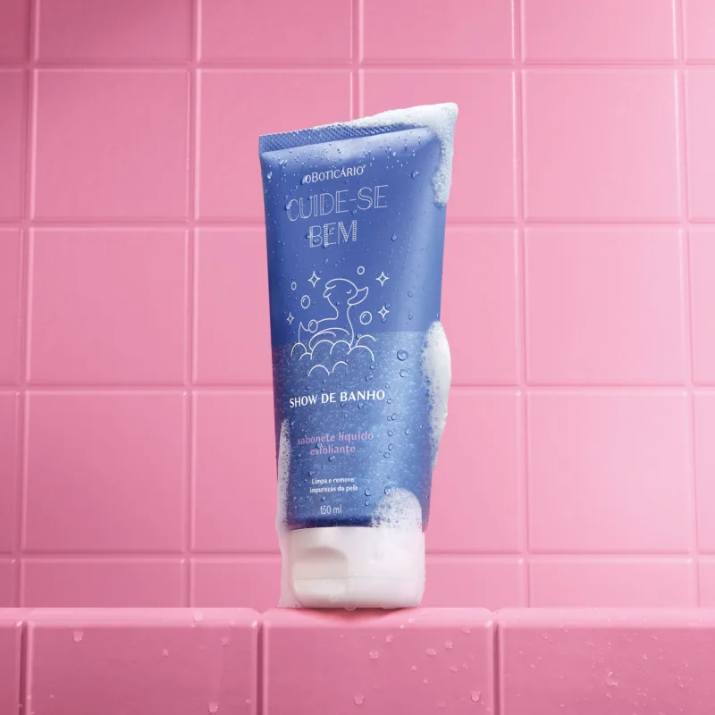 Sabonete Líquido Esfoliante Cuide-se Bem Show de Banho 150ml