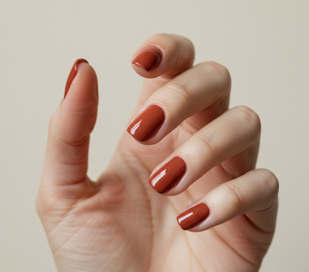 cores de esmalte para sair do comum -terracota