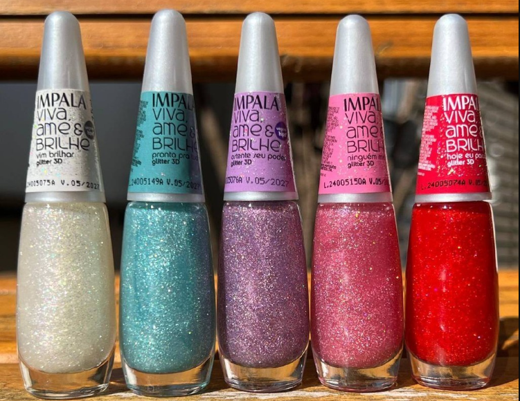 esmaltes de glitter impala