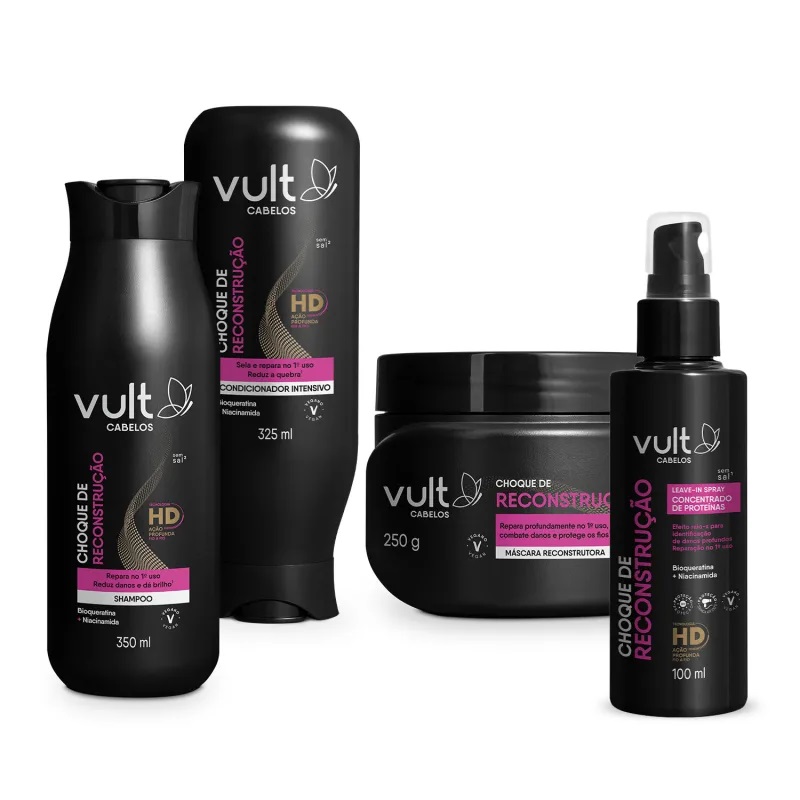 Combo Vult Cabelos Choque de Reconstrução