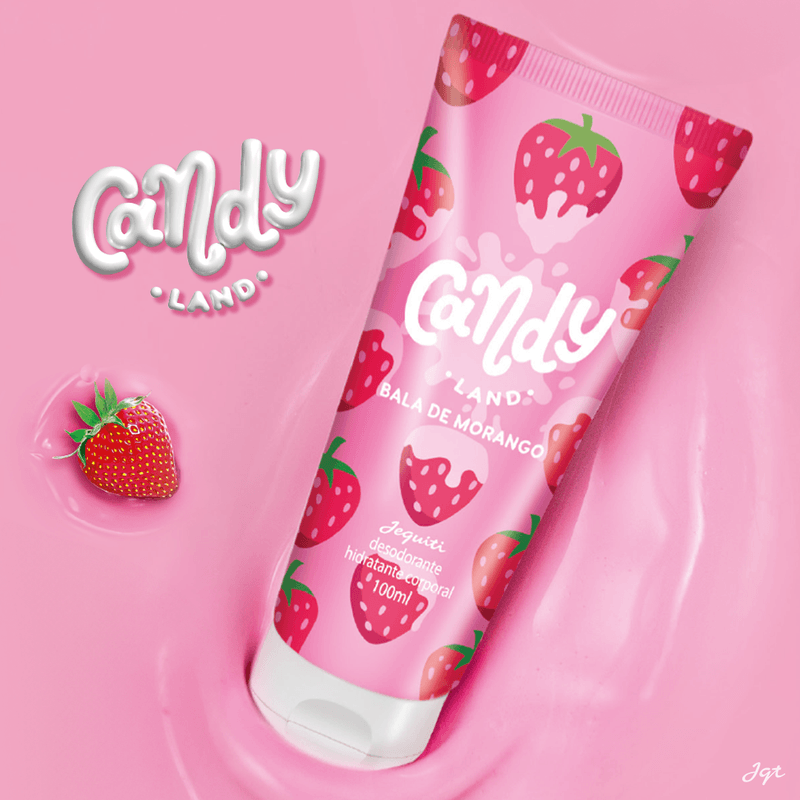 Hidratante Corporal Candy Land Bala De Morango