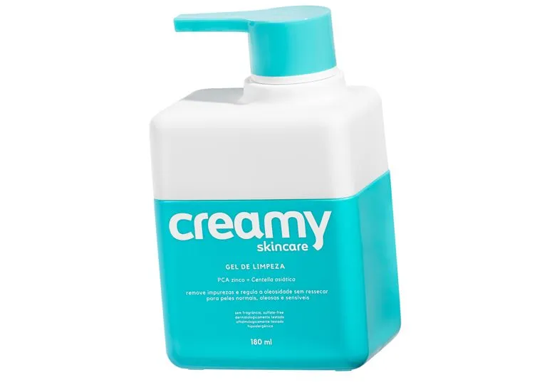 gel de limpeza creamy