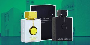 Montagem com dois perfumes da linha Club de Nuit