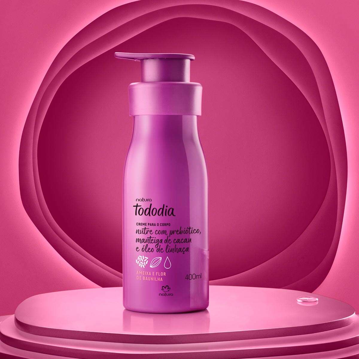 Creme Desodorante Nutritivo para o Corpo Tododia Ameixa e Flor de Baunilha