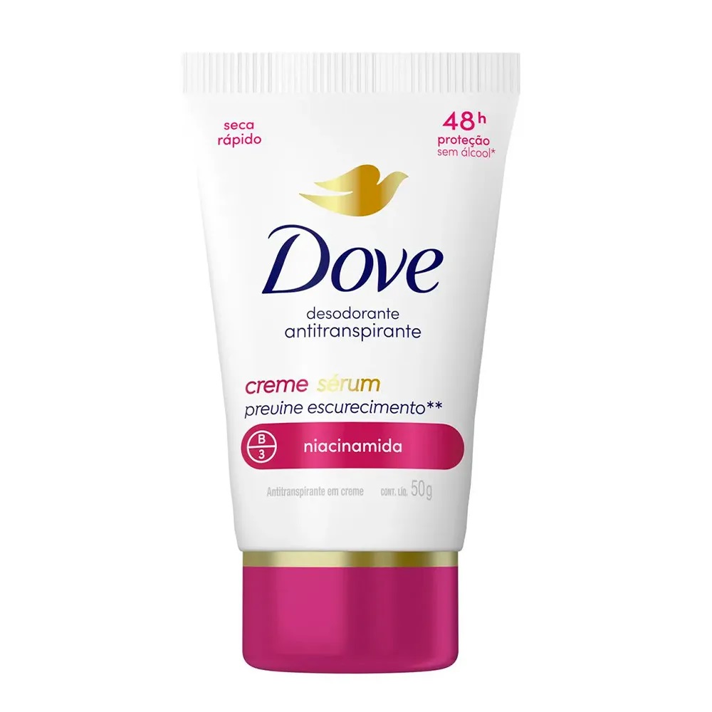 Desodorante Antitranspirante Dove Creme Sérum Feminino 48h Niacinamida