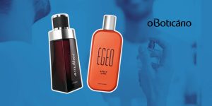 Montagem com os dois perfumes masculinos do Boticário mais vendidos em Agosto