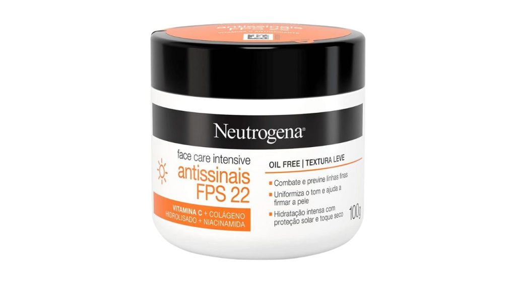 Hidratante Facial Antissinais Face Care Intensive FPS 22 - Neutrogena