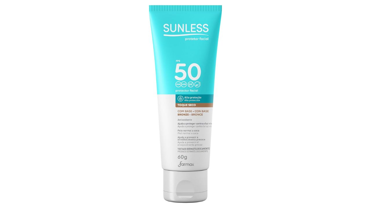 Protetor Solar Facial FPS 50 Bronze - Sunless