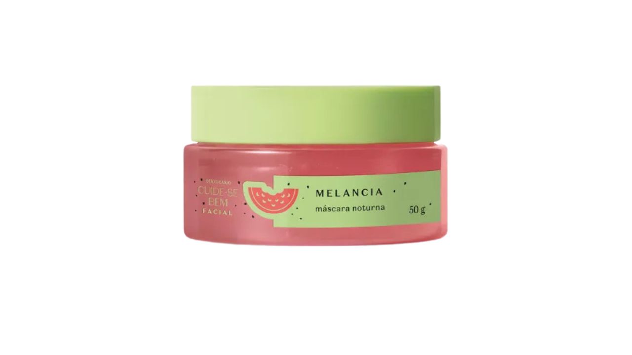 Máscara Facial Noturna Cuide-se Bem Melancia