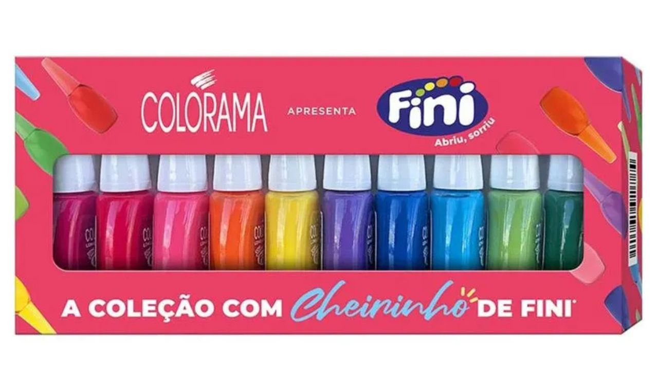 esmaltes coleção Colorama e Fini