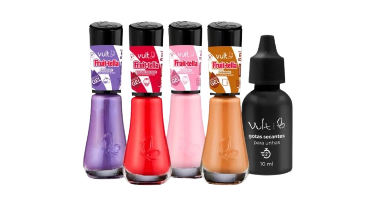 esmaltes coleção Vult e Fruit-tella