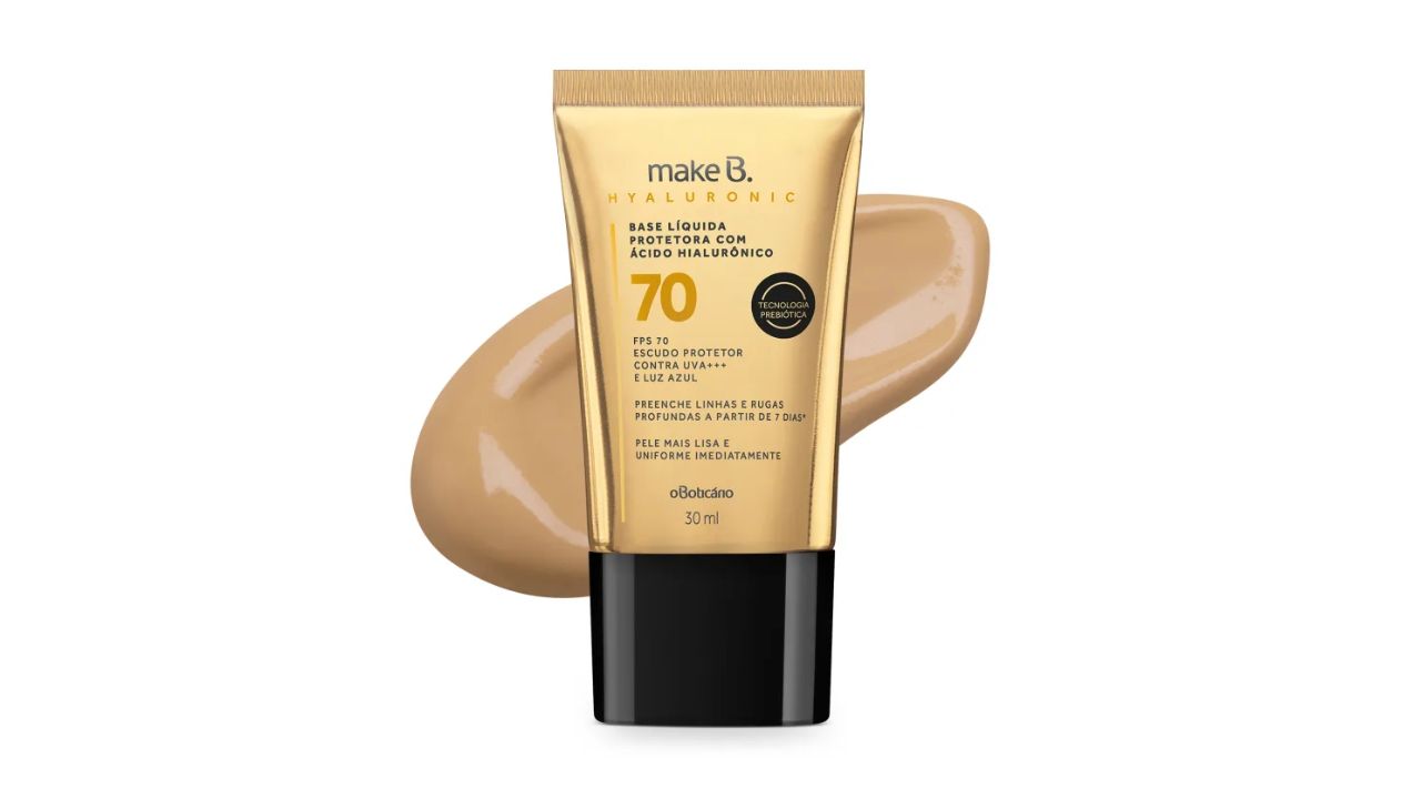 Base Líquida Make B. Hyaluronic FPS 70